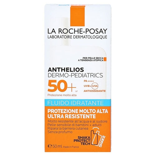 Children's La Roche Posay SPF 50+ sunscreen in a 50 ml tube, designed for sensitive skin, from Cosmetolux.