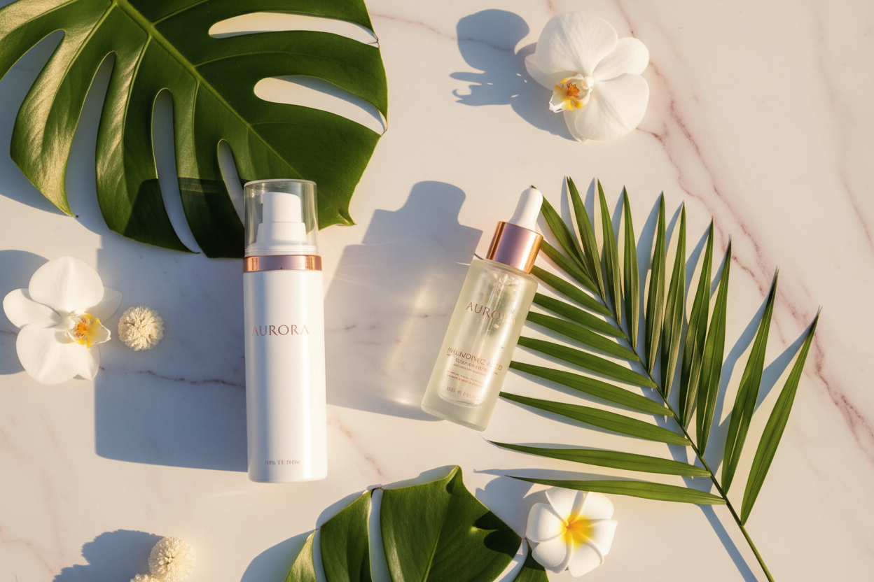 Cosmetolux Sun + Repair skincare bundle featuring sunscreen and repair products in sleek packaging.
