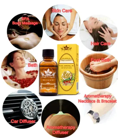 Lymphatic Drainage Ginger Oil for Therapy Massage - Essential Plant Oil Cosmetolux