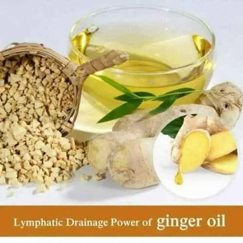Lymphatic Drainage Ginger Oil Therapy Massage Plant Essential Oil
