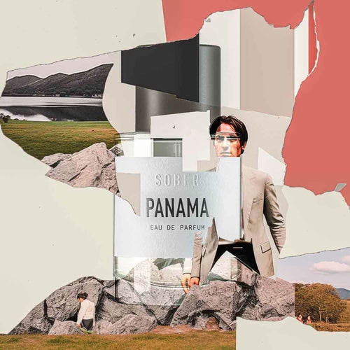 SOBER PANAMA Eau de Parfum bottle by Cosmetolux with sleek design and clear label, displayed on a neutral background.