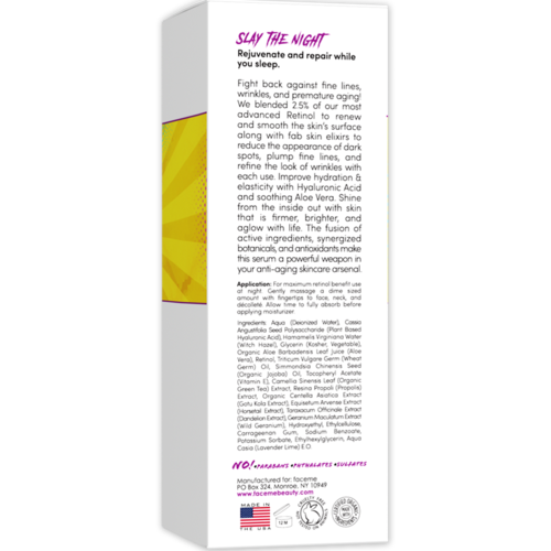 Cosmetolux 2.5% Retinol Serum in a clear glass bottle with a dropper, designed for skincare and anti-aging benefits.