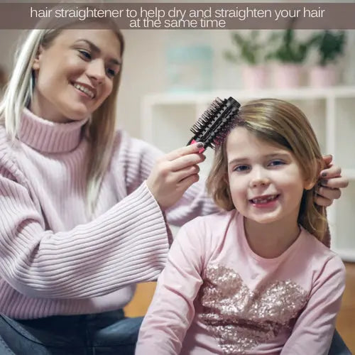 2-in-1 Hot Air Brush Hair Dryer