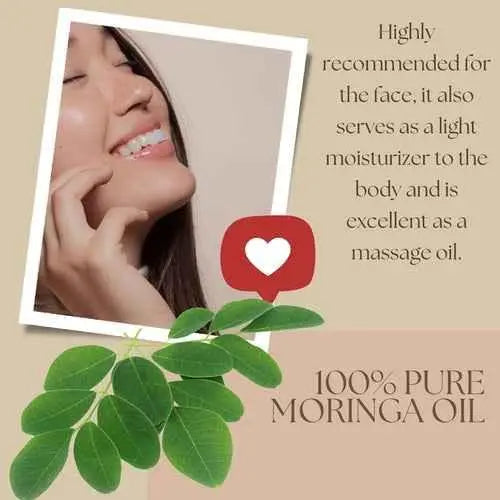 Moringa Seed Oil (organic, cold pressed, unrefined)