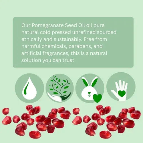 Pomegranate Oil Organic Cold Pressed Unrefined for Nourished Skin and Hair Cosmetolux