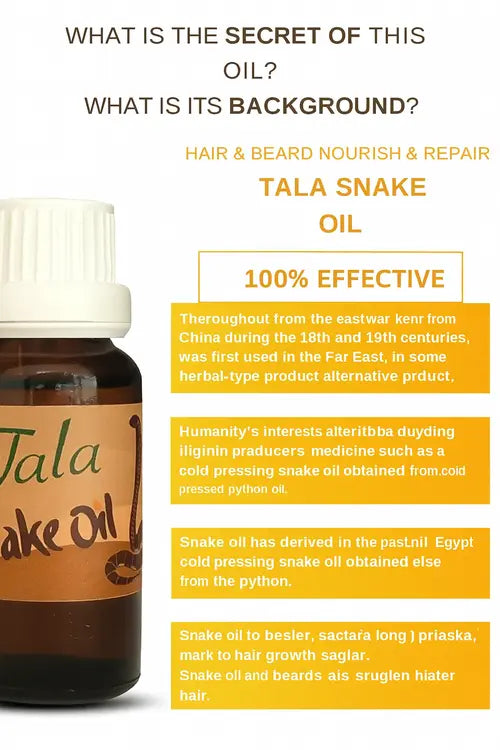 Snake Oil Hair Loss Prevention Nourishing Repairing Hair Oil - 20ml Cosmetolux