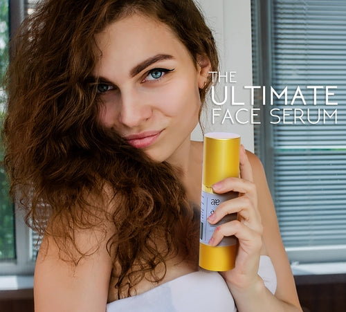 Cosmetolux Ultra-Immune Vitamin C Serum bottle with dropper, showcasing bright orange liquid for skin brightening and antioxidant benefits.