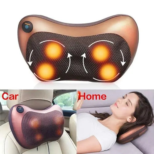 Portable Massage Pillow with 4 Massage Heads for Ultimate Relaxation Cosmetolux