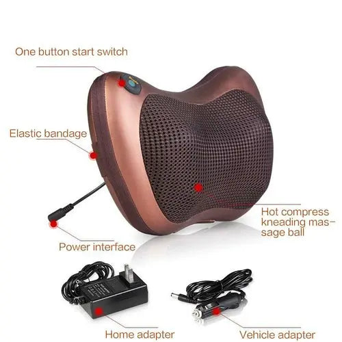 Portable Massage Pillow with 4 Massage Heads for Ultimate Relaxation Cosmetolux