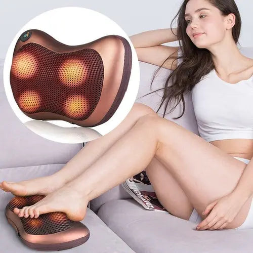 Portable Massage Pillow with 4 Massage Heads for Ultimate Relaxation Cosmetolux