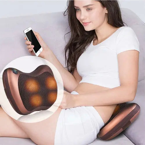 Portable Massage Pillow with 4 Massage Heads for Ultimate Relaxation Cosmetolux